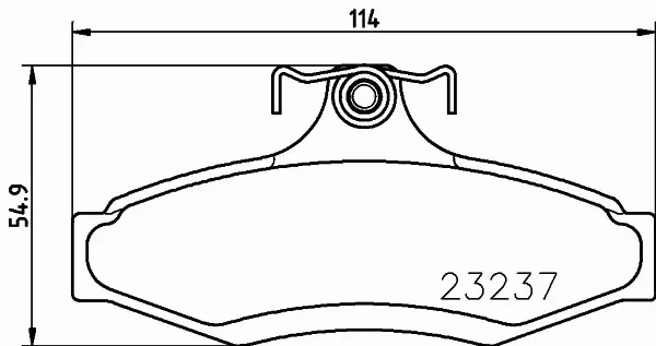 HELLA PAGID KLOCKI HAMULCOWE 8DB 355 009-491 