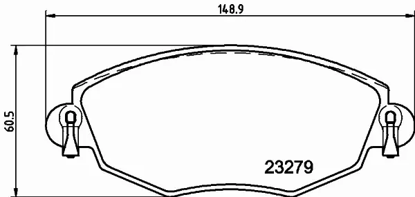 HELLA PAGID KLOCKI HAMULCOWE 8DB 355 009-071 