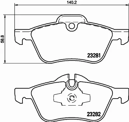 HELLA PAGID KLOCKI HAMULCOWE 8DB 355 009-171 