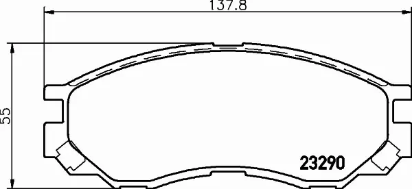 HELLA PAGID KLOCKI HAMULCOWE 8DB 355 017-271 