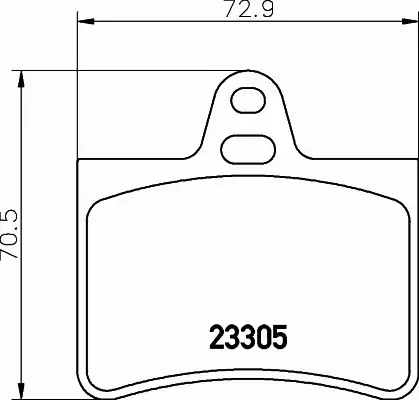 HELLA PAGID KLOCKI HAMULCOWE 8DB 355 019-441 