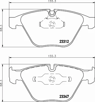 HELLA PAGID KLOCKI HAMULCOWE 8DB 355 009-271 