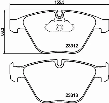 HELLA KLOCKI HAMULCOWE 8DB 355 015-391 