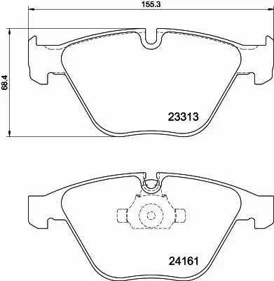 HELLA PAGID KLOCKI HAMULCOWE 8DB 355 039-241 