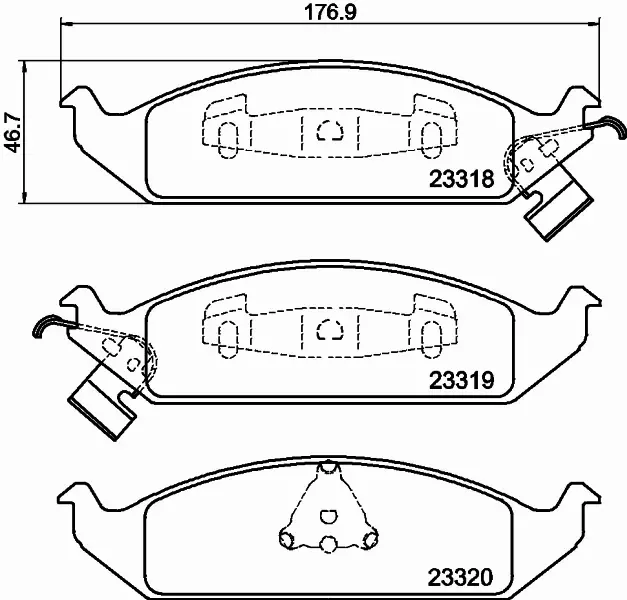 HELLA PAGID KLOCKI HAMULCOWE 8DB 355 013-281 