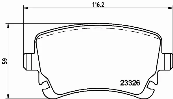 HELLA KLOCKI HAMULCOWE 8DB 355 010-971 