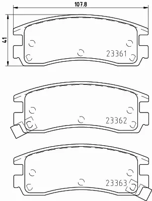 HELLA PAGID KLOCKI HAMULCOWE 8DB 355 016-961 