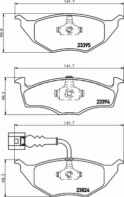 HELLA PAGID KLOCKI HAMULCOWE 8DB 355 009-021 