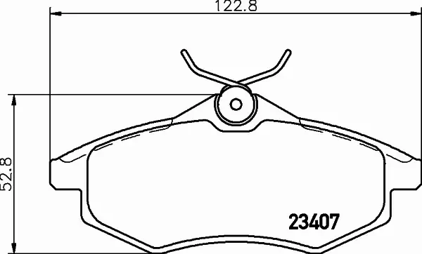 HELLA PAGID KLOCKI HAMULCOWE 8DB 355 010-161 