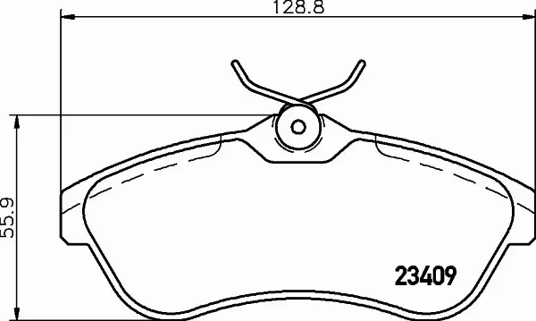 HELLA PAGID KLOCKI HAMULCOWE 8DB 355 009-321 