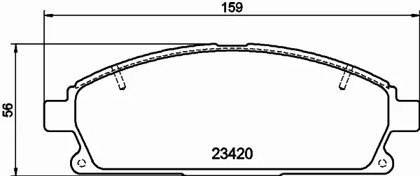 HELLA PAGID KLOCKI HAMULCOWE 8DB 355 021-651 