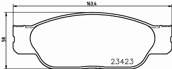 HELLA PAGID KLOCKI HAMULCOWE 8DB 355 018-551 