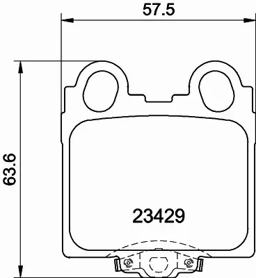 HELLA PAGID KLOCKI HAMULCOWE 8DB 355 011-591 