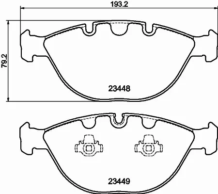 HELLA PAGID KLOCKI HAMULCOWE 8DB 355 009-921 