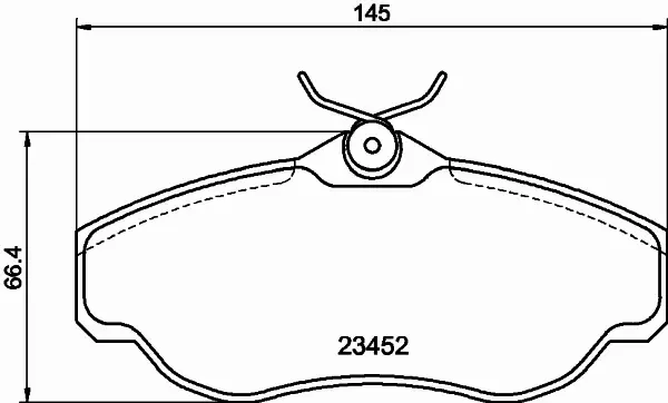 HELLA PAGID KLOCKI HAMULCOWE 8DB 355 009-531 