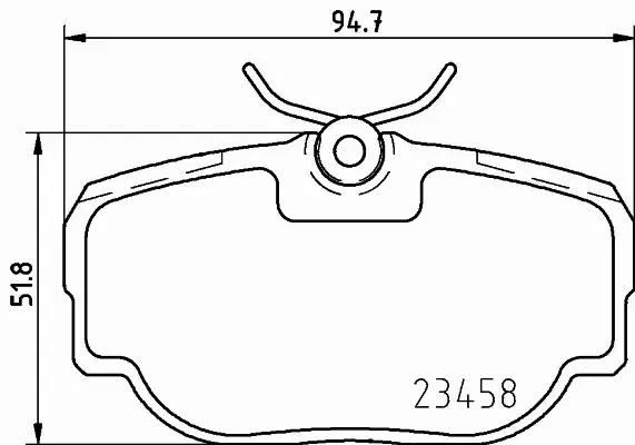 HELLA PAGID KLOCKI HAMULCOWE 8DB 355 009-541 