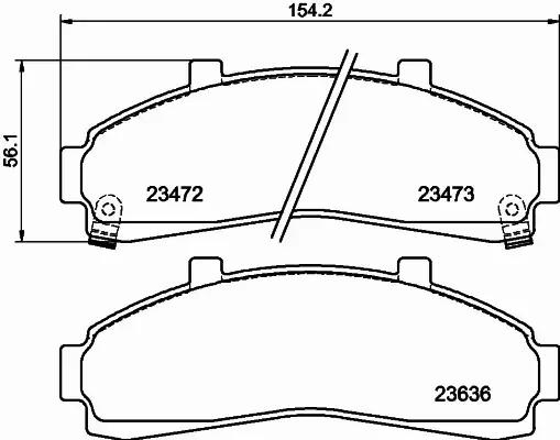 HELLA PAGID KLOCKI HAMULCOWE 8DB 355 009-941 