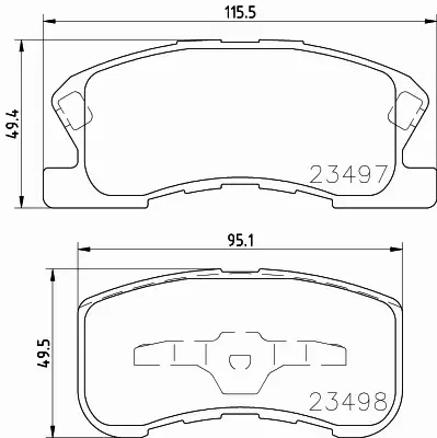 HELLA PAGID KLOCKI HAMULCOWE 8DB 355 017-111 