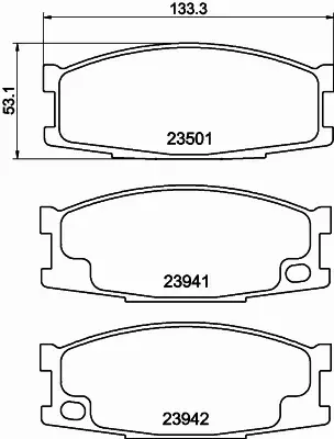 HELLA PAGID KLOCKI HAMULCOWE 8DB 355 010-561 