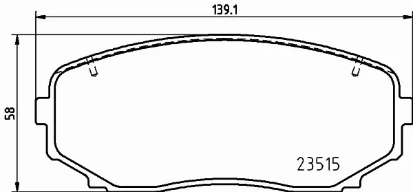 HELLA KLOCKI HAMULCOWE 8DB 355 037-911 