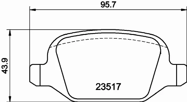 HELLA PAGID KLOCKI HAMULCOWE 8DB 355 009-361 