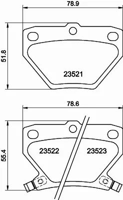 HELLA PAGID KLOCKI HAMULCOWE 8DB 355 017-221 