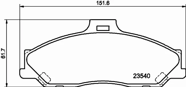 HELLA PAGID KLOCKI HAMULCOWE 8DB 355 009-751 