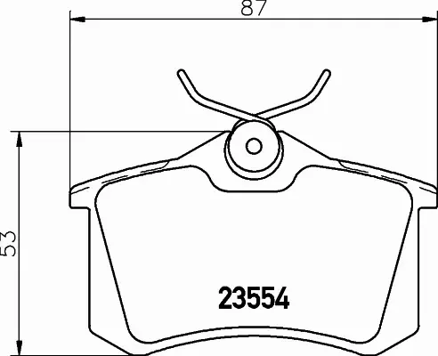 HELLA KLOCKI HAMULCOWE 8DB 355 019-911 