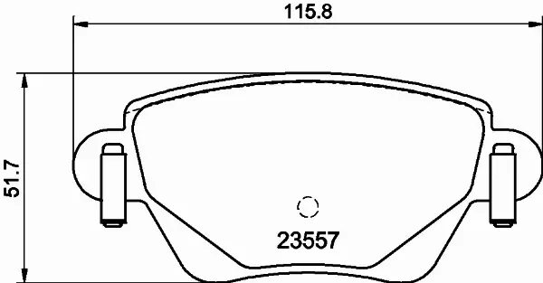 HELLA PAGID KLOCKI HAMULCOWE 8DB 355 012-211 