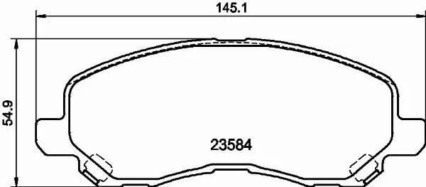 HELLA KLOCKI HAMULCOWE 8DB 355 009-671 