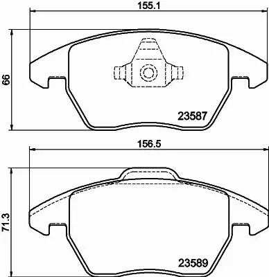 HELLA KLOCKI HAMULCOWE 8DB 355 014-511 