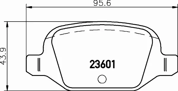 HELLA PAGID KLOCKI HAMULCOWE 8DB 355 009-551 