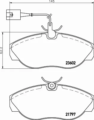 HELLA PAGID KLOCKI HAMULCOWE 8DB 355 018-891 