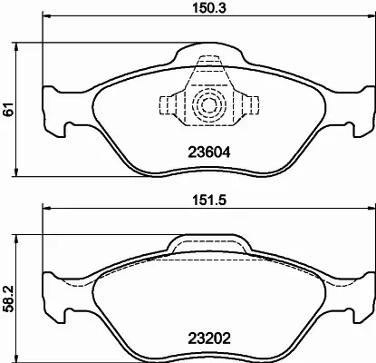 HELLA PAGID KLOCKI HAMULCOWE 8DB 355 008-901 