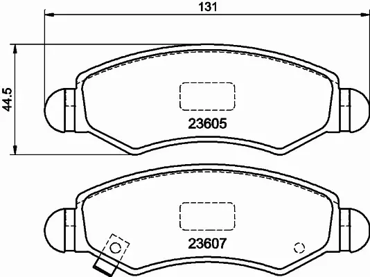 HELLA PAGID KLOCKI HAMULCOWE 8DB 355 011-691 