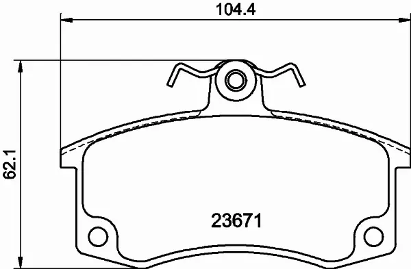 HELLA PAGID KLOCKI HAMULCOWE 8DB 355 010-341 