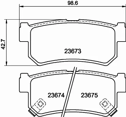 HELLA PAGID KLOCKI HAMULCOWE 8DB 355 012-501 