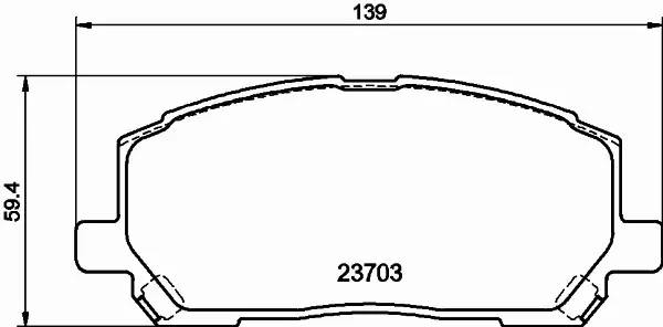 HELLA PAGID KLOCKI HAMULCOWE 8DB 355 011-161 