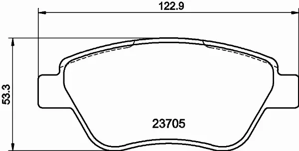 HELLA PAGID KLOCKI HAMULCOWE 8DB 355 011-871 