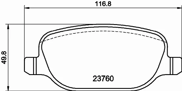 HELLA PAGID KLOCKI HAMULCOWE 8DB 355 006-741 