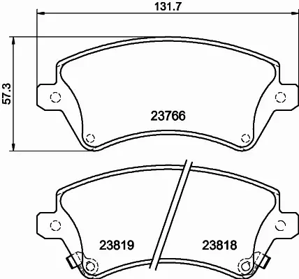 HELLA KLOCKI HAMULCOWE 8DB 355 017-241 