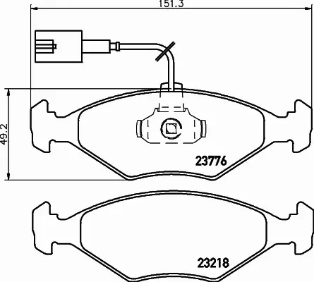 HELLA PAGID KLOCKI HAMULCOWE 8DB 355 008-811 