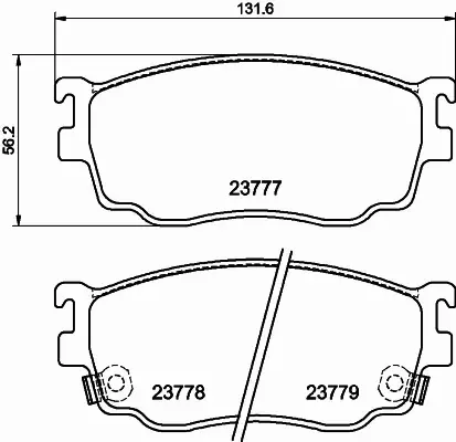 HELLA PAGID KLOCKI HAMULCOWE 8DB 355 011-561 