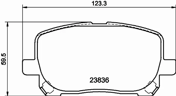 HELLA PAGID KLOCKI HAMULCOWE 8DB 355 010-221 