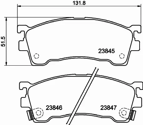 HELLA KLOCKI HAMULCOWE 8DB 355 006-621 