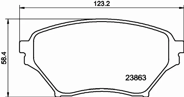 HELLA PAGID KLOCKI HAMULCOWE 8DB 355 010-261 