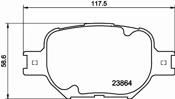 HELLA PAGID KLOCKI HAMULCOWE 8DB 355 010-201 