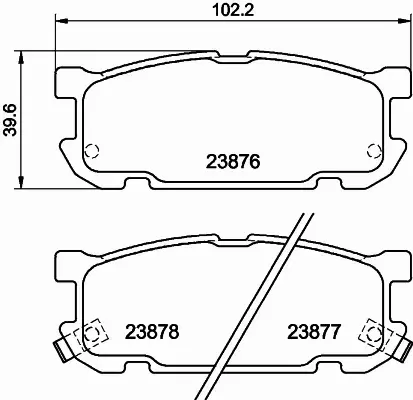 HELLA PAGID KLOCKI HAMULCOWE 8DB 355 010-271 