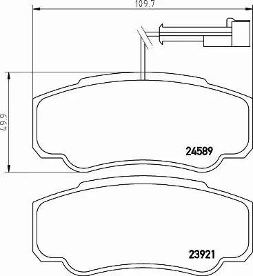 HELLA PAGID KLOCKI HAMULCOWE 8DB 355 013-511 