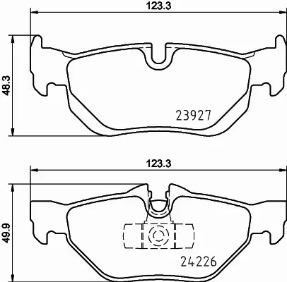 HELLA PAGID KLOCKI HAMULCOWE 8DB 355 031-781 